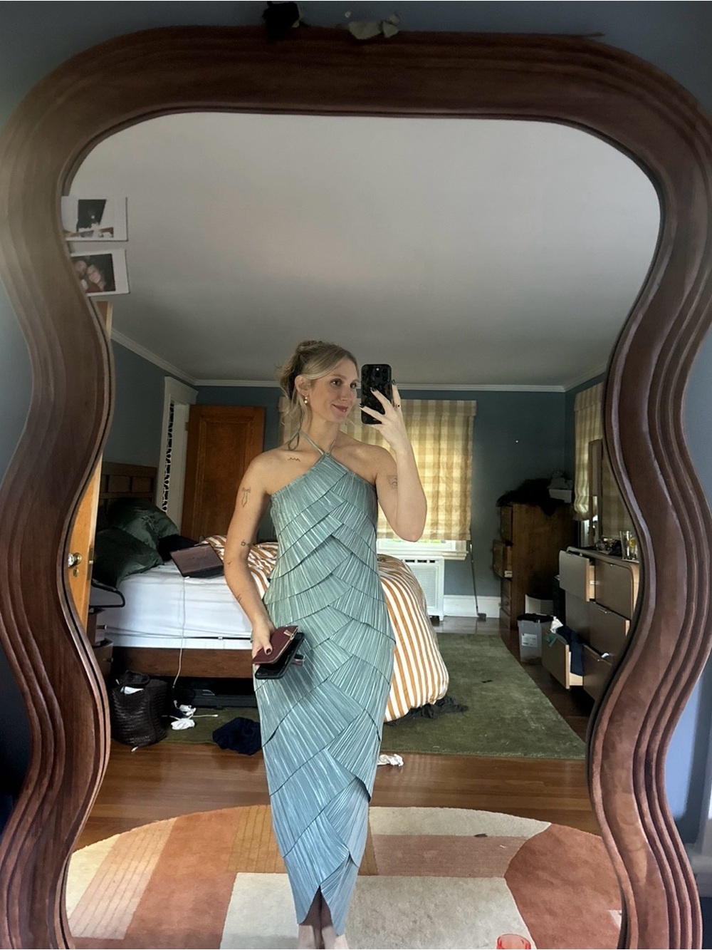 Cult Gaia Patrizia dress in light blue (navy pic included just for reference)
